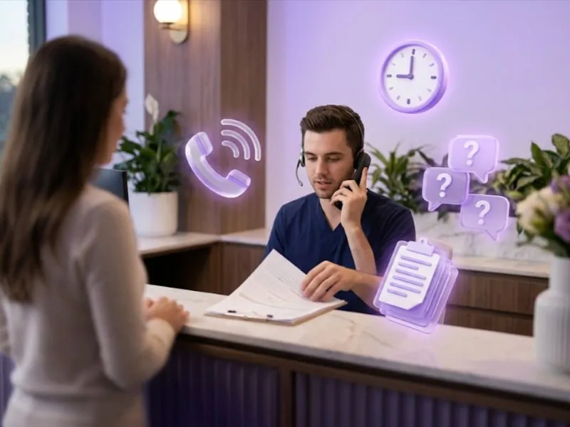 The morning goes to intake calls instead of clients.